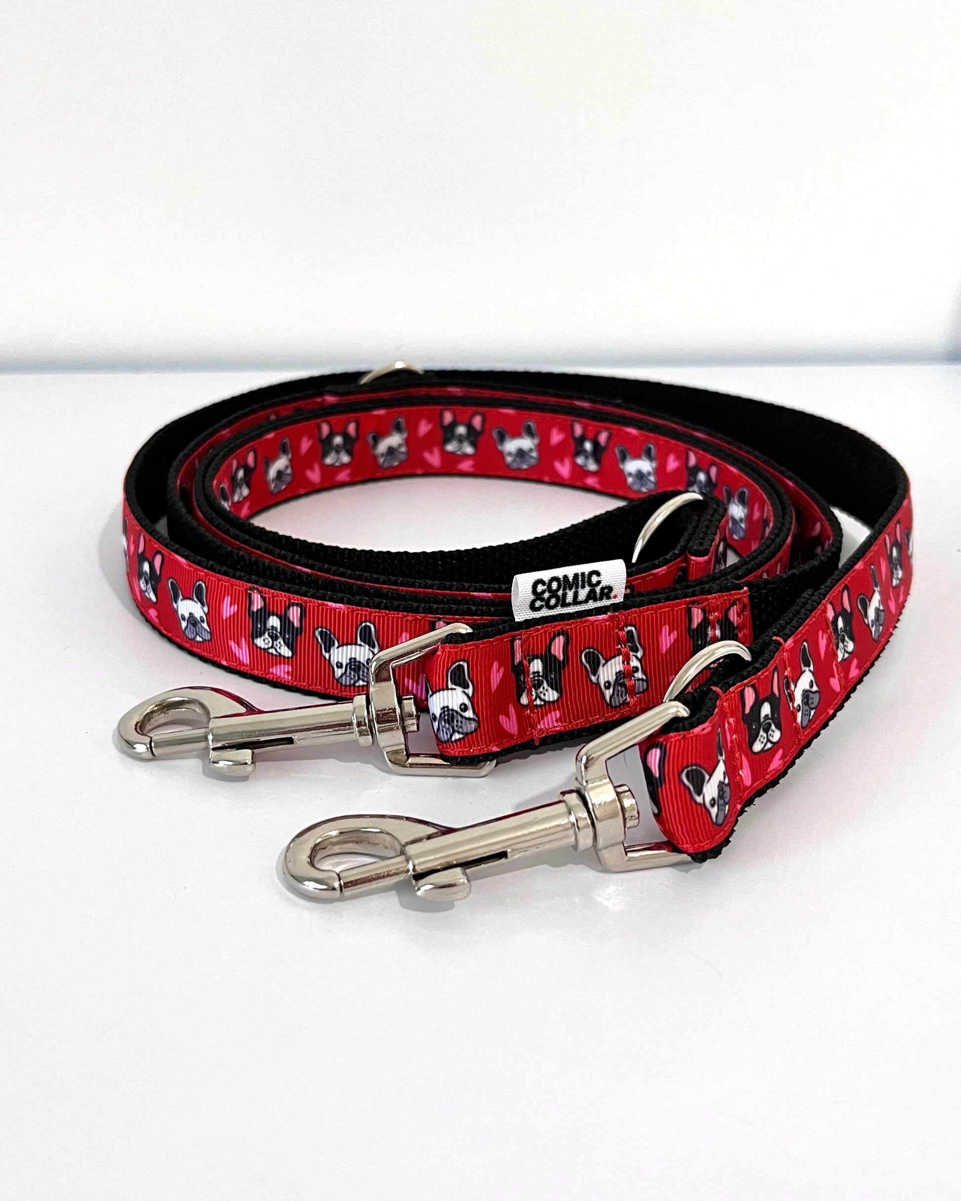 DOUBLE ENDED LEASH - FREANCHIE RED
