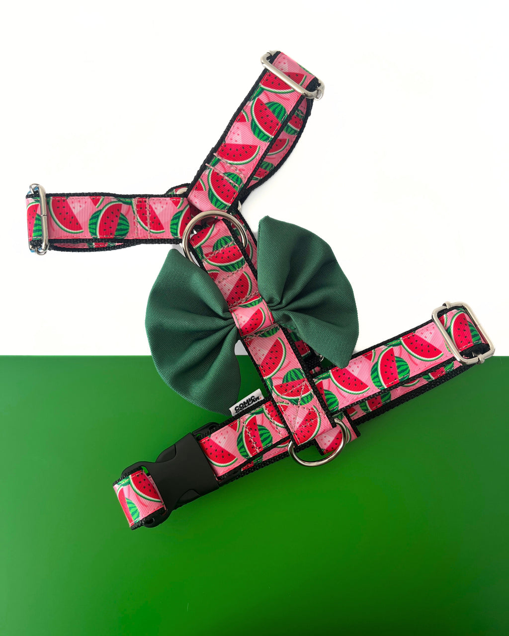 DOG HARNESS - WATERMELON