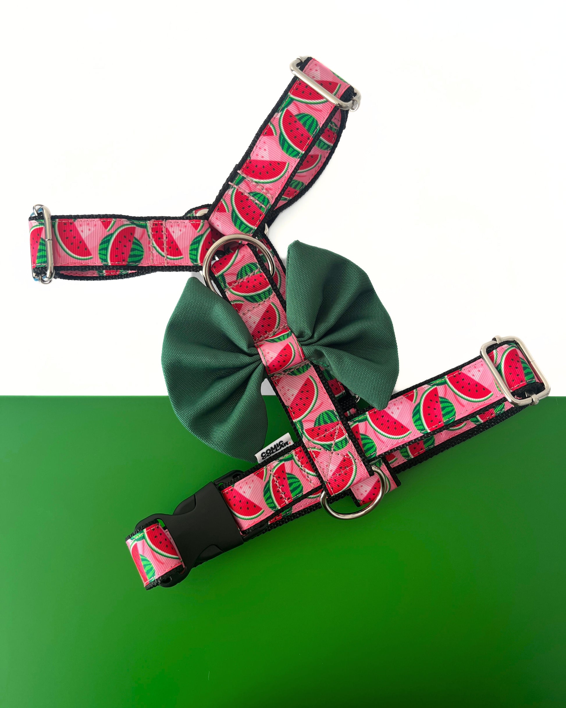 DOG HARNESS - WATERMELON
