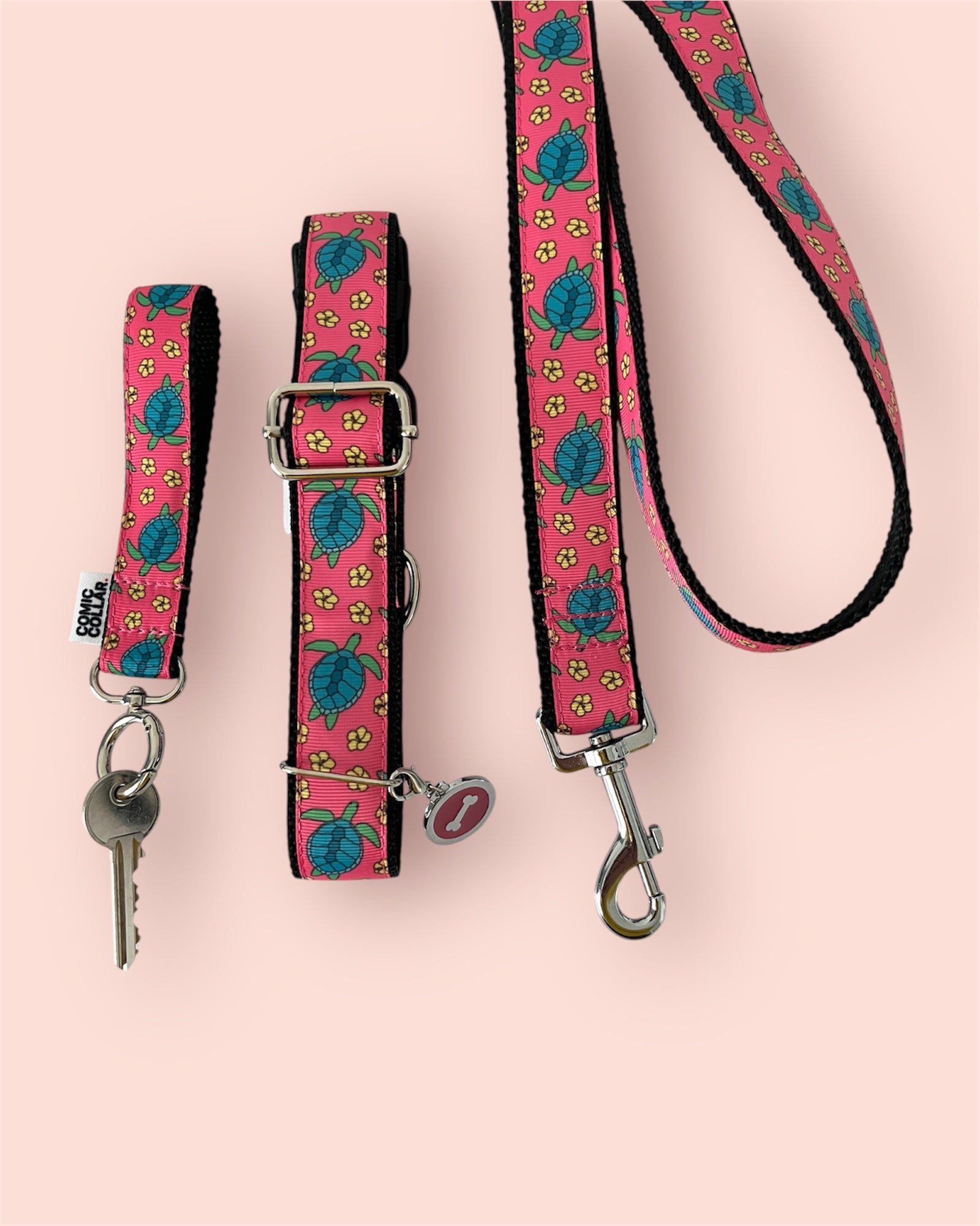 CITY LEASH - TURTLES coral