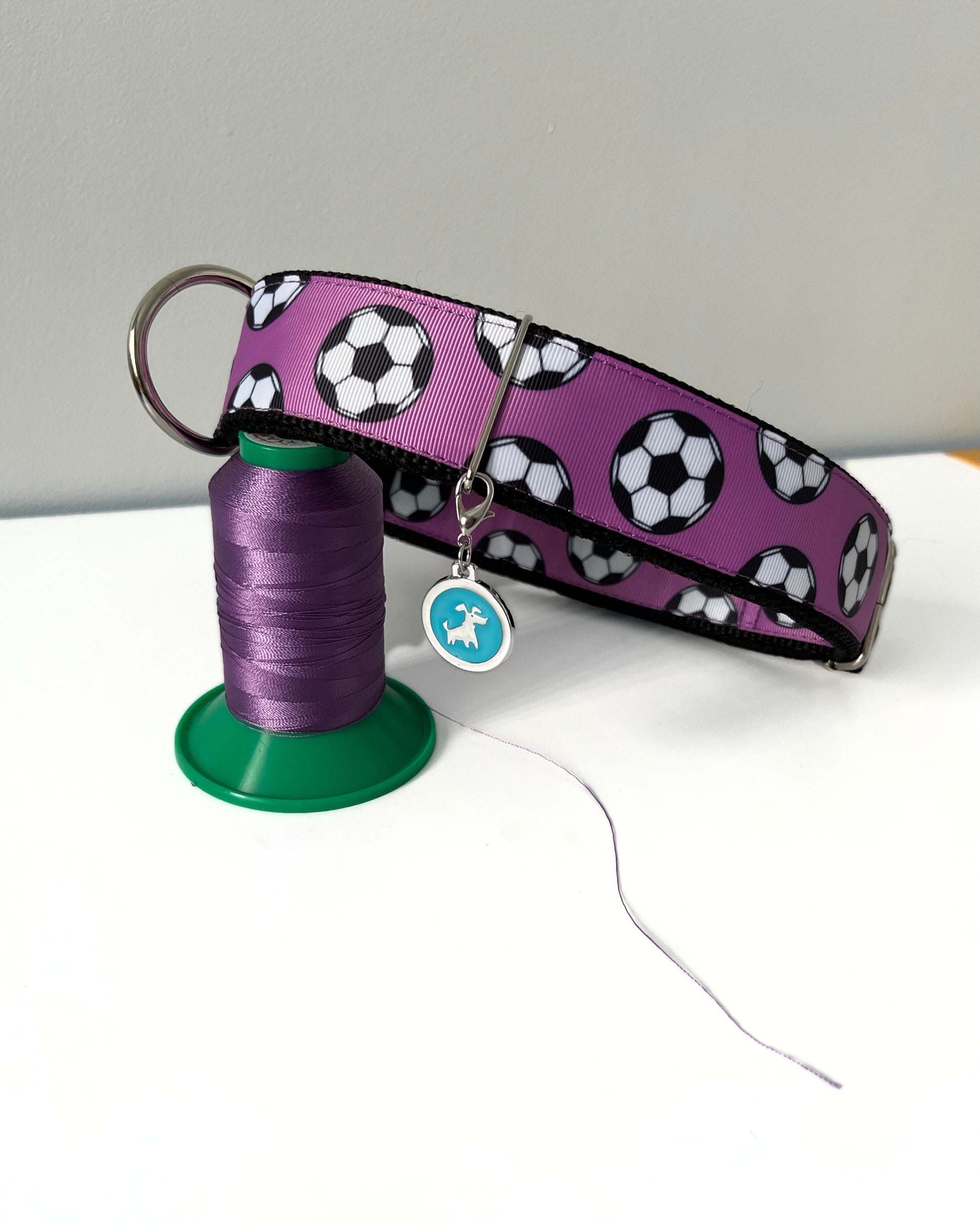 DOG COLLAR BUCKLE - FOOTBALLS