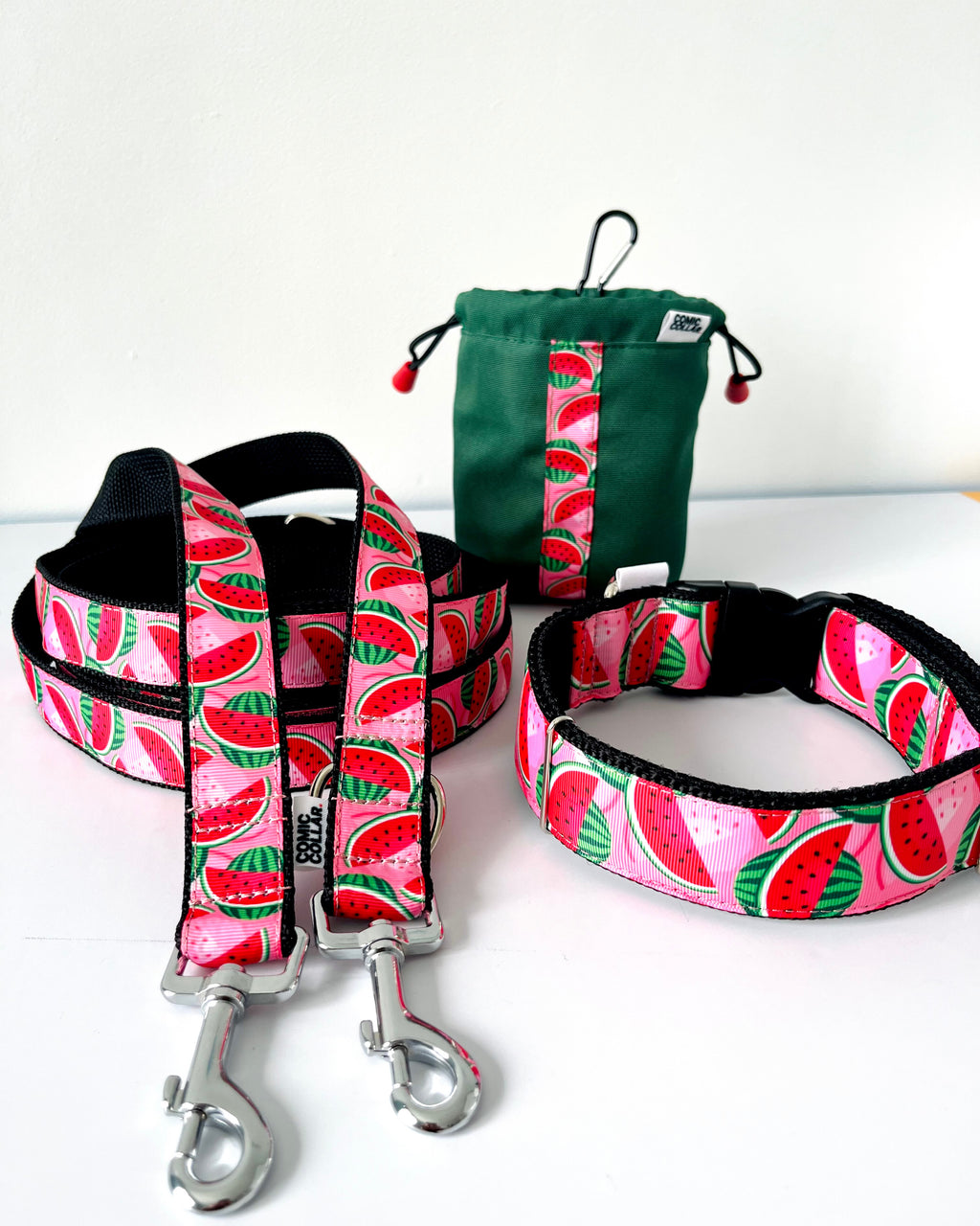 DOG COLLAR BUCKLE - WATERMELON