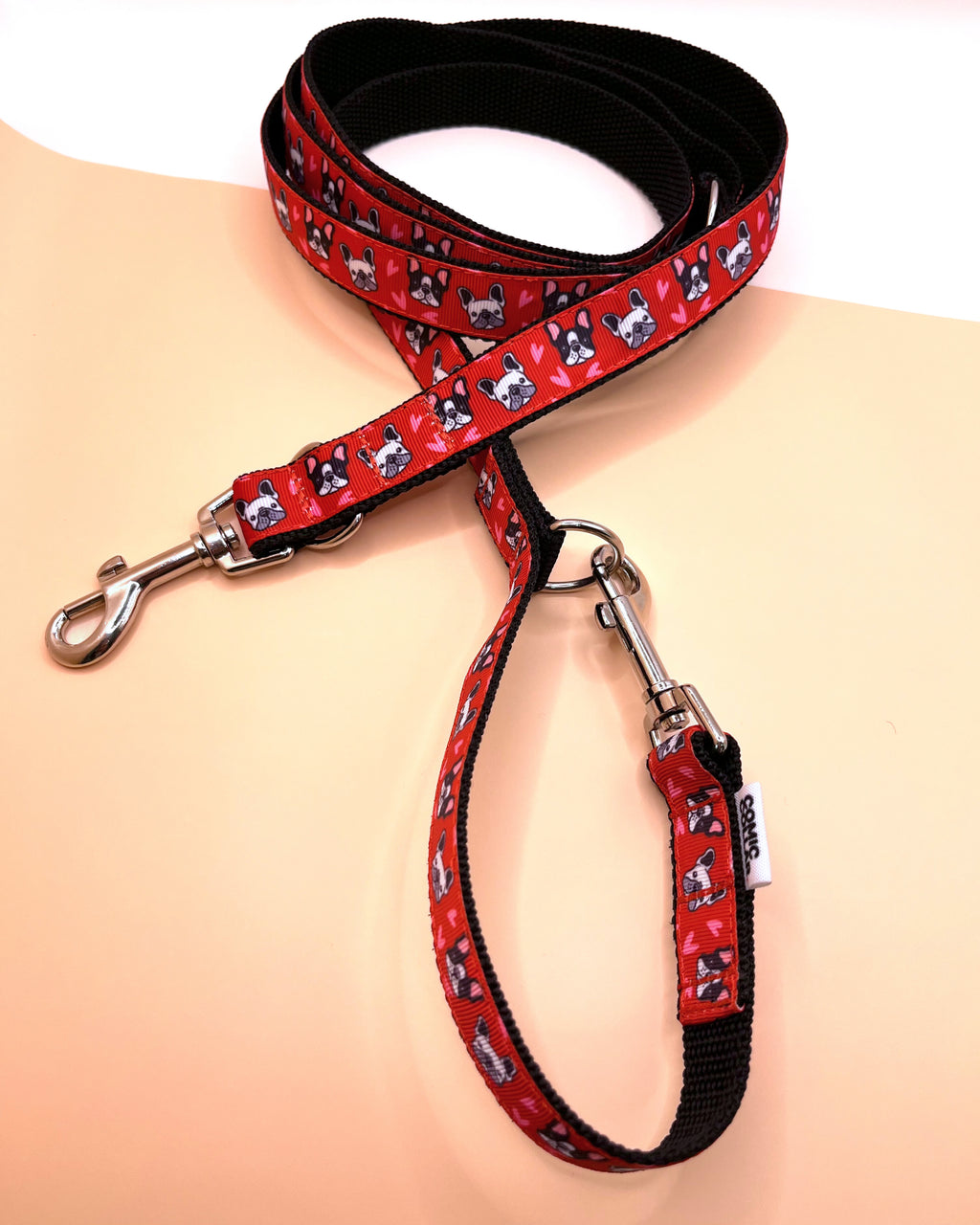 DOUBLE ENDED LEASH - FREANCHIE RED